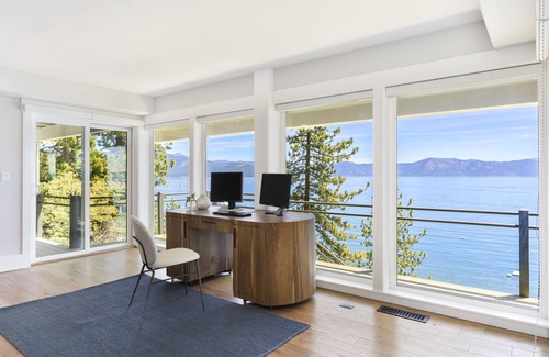 Tahoe City House | Lakefront Tahoe home with a PRIVATE PIER, PRIVATE BEACH & STUNNING VIEWS!