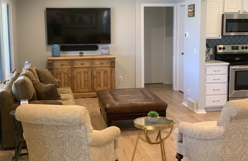 Nekoosa House | Lakefront Wisconsin home minutes from Sand Valley, w/pontoon boat rental option