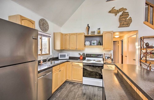 Mancelona Cottage | Lakes of the North Home on Snowmobile & ATV Trail!