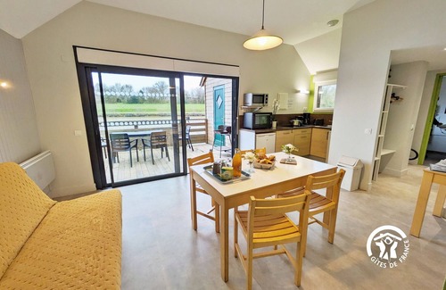 Villiers-Charlemagne Cottage | Lakeside Chalet with Private Fishing Pier, Terrace & Family Amenities - Sleeps 7