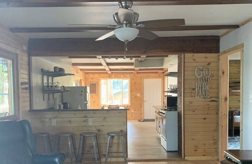Three Lakes Cabin | Lakeside cottage great for a group. Boat parking included!