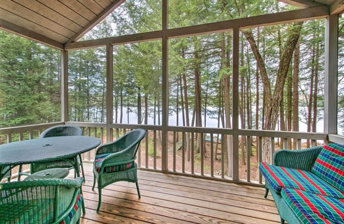 Francestown House | Lakeside Francestown Home w/Private Dock & Porch!