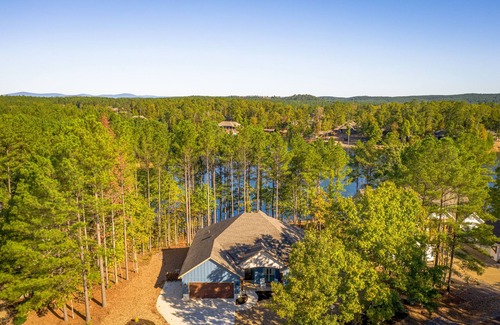 Hot Springs Village House | Lakeside Home with propane firepit, kayaks, large patio with propane grill