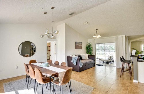 Palm Coast House | Lanai and Fire Pit Peaceful Palm Coast Home!