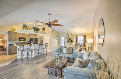 Trafalgar House | Lanai & Heated Pool: Stunning Cape Coral Getaway