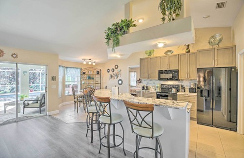 Trafalgar House | Lanai & Heated Pool: Stunning Cape Coral Getaway