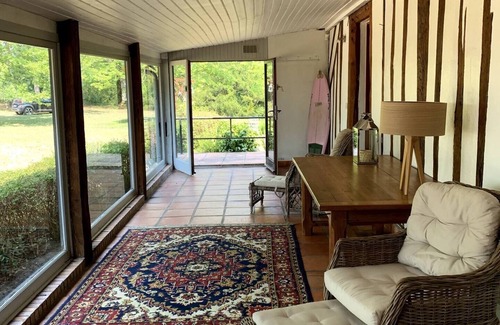 Ychoux Villa | Landes house sleeps 13 Airial swimming pool tennis bowling green near lake & ocean