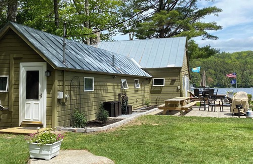 Rome House | Landmark 3 Camp Estate with Private Beach and Pier in Belgrade Lakes, Maine