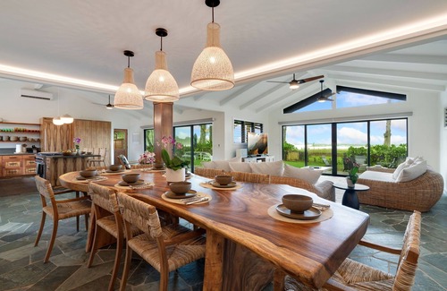 Hanalei House | Lani Kai - Beachfront on Hanalei Bay with Sauna, Hot Tub and Fire Pit
