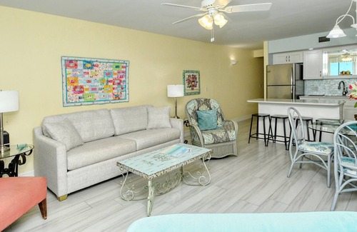 Longboat Key Apartment | LaPlaya 103A-Time to relax! Enjoy the peaceful, private beach just a shell's throw from your door.