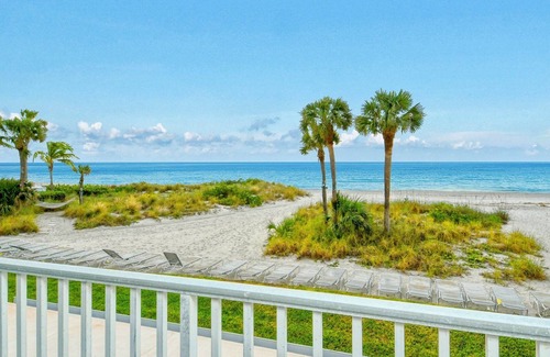 Longboat Key Apartment | LaPlaya 105B-Relax on the balcony and watch the dolphins swim by and the pelicans dive!