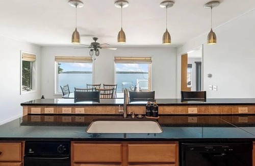 Cheboygan County House | Large Cottage with Sunset Views on Burt Lake!