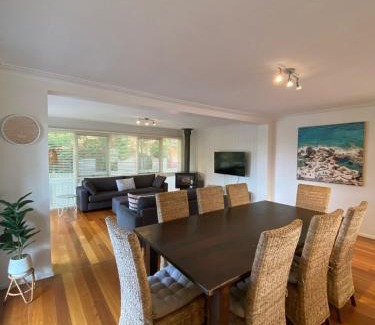 Cowes House | Large Cowes Getaway- Fireplace, Near the Beach