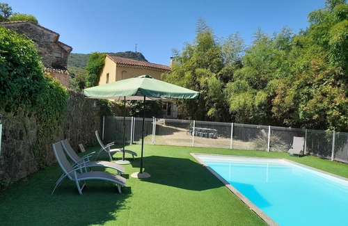 Bedarieux House | Large detached house with swimming pool, quiet, exceptional site, natural