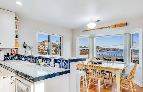 Cayucos House | Large home with game room & furnished deck with ocean & pier Views