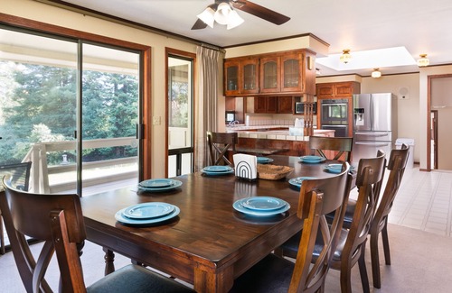 Brookings House | Large Home with Luxury Hot Tub and Custom Vaulted Ceilings