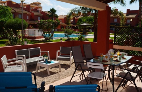 Mar de Cristal Ski Chalet | Large house with patio, pool views, free wifi, satellite tv, parking