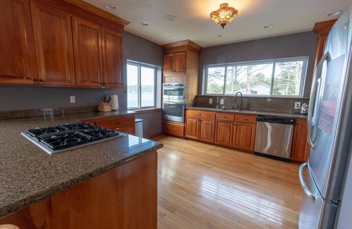 Lincoln City House | Large Lakefront Home only steps from D Beach! Bring grandma-we have an elevator!