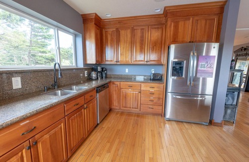 Lincoln City House | Large Lakefront Home only steps from D Beach! Bring grandma-we have an elevator!