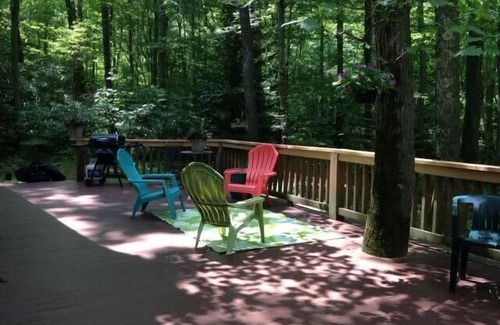 Champion House | Large Log Cabin on 3 wooded acres Seven Springs Resort/Hidden Valley/Champion
