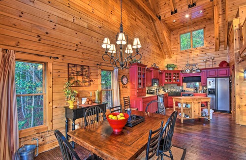 Morganton Cabin | Large Luxe Cabin w/Hot Tub ~ 16 Mi to Blue Ridge