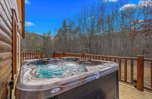Cosby Cabin | Large Private backyard, Paired driving games, Indoor Pool, Theater room