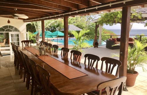 Lance aux Epines Villa | Large Seaview Villa with Sugar Mill Tower — Great Views & Large Infinity Pool