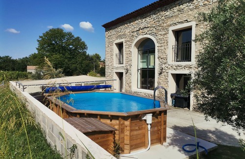 Fontanes House | Large stone house, swimming pool, billiards, petanque area, table soccer