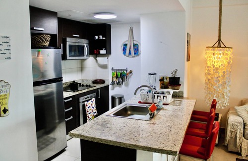 Guayacanes Apartment | LasOlasTower-JuanDolio 2BR-6Pax-3Bds-WiFi-HugeTerrace-LowerPenthouse