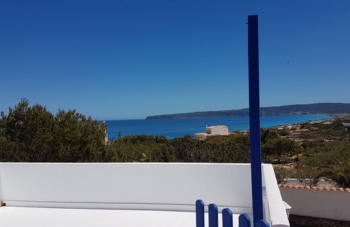 Formentera House | LAST MINUTE house with garden, wonderful sea view over the coast and free WLAN