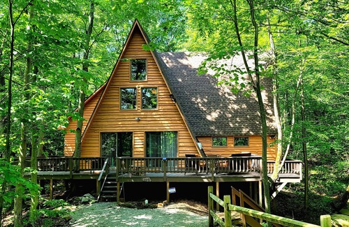 Gray Ski Chalet | Laurel Creek Cabin Rustic Luxury Ski Resort Getaway!