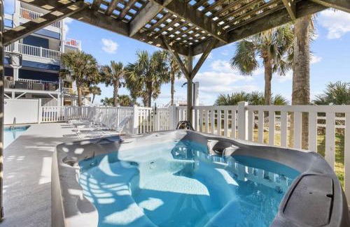 Crescent Beach House | Lavish Accessible, On Ocean, 4 King Beds, Huge Private Pool, Yard, Spa, Patio, BBQ, & Game Tables