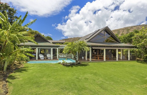 Portlock House | Lavish Oceanfront Estate w/Pool, Spa & AC - Close to Beaches: Maunalua Sunset