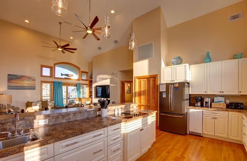 Ocean Isle Estates House | Lavish Semi-Oceanfront w Beach Access, XL Hot Tub, Private Pool, Dogs Welcome, & Game Room
