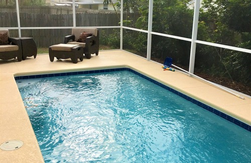 New Smyrna Beach House | Lazy Turtle Beach House NSB, Solar Heated Pool, Steps to Beach