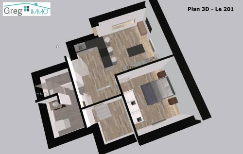 Audincourt Apartment | Le 201-GregIMMO-Appart'Hôtel