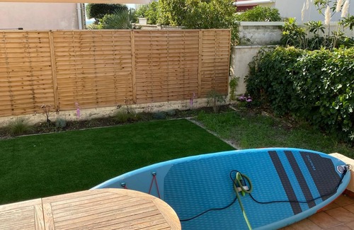 Le Grau-Du-Roi Apartment | Le Boucanet ground and garden level, 30 meters from the beach. Ideal for families & SUP