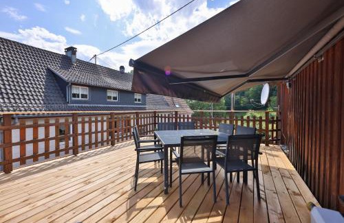 Soultzeren Ski Chalet | Le Chalet du Tanet spa sauna terrasse en Alsace