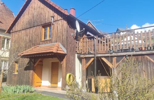 Soultzeren Ski Chalet | Le Chalet du Tanet spa sauna terrasse en Alsace