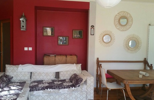 Saint-Andeol-de-Vals Apartment | Le Clos des Mimosas -Les Roses- Gîte 4 pers. Terrace with trees. Shared pool.