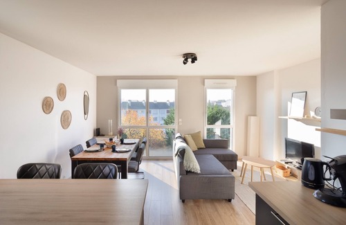 Cleunay Apartment | Le Cocon Voltaire - Appartement 2 chambres avec parking - Mabilais