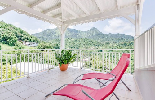 Le Morne-Vert Apartment | Le Colibri Vert - Vue sur Les Pitons du Morne Vert