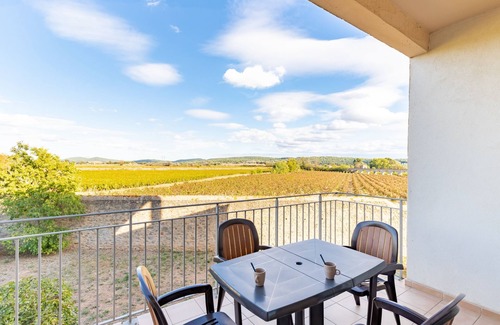 Azille Apartment | Le Cosy Vignes - Piscine partagée