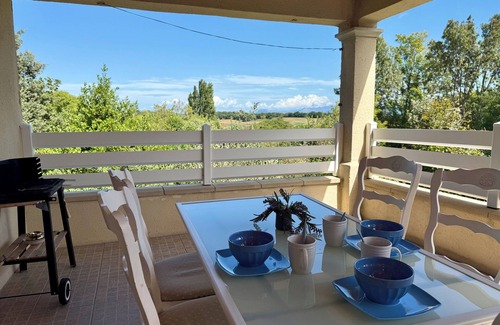 Montelimar Apartment | Le Lavandin: Air conditioning, parking and terrace with view