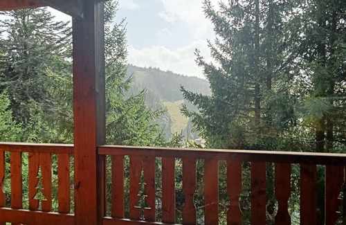 Laveissiere Apartment | Le Lioran Appart Terrasse Dans un Chalet au Rocher du Cerf à 500 m de la Station