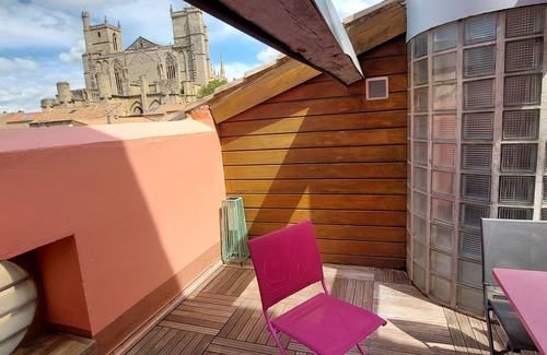 Cite Apartment | LE LOFT DE LA ROBINE Apartment 110 m2 terrace Cathedral view city center