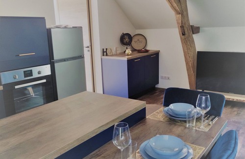 Saint-Jean-de-Vaux Apartment | Le Loft du Moulin Brochat avec espace jacuzzi commun