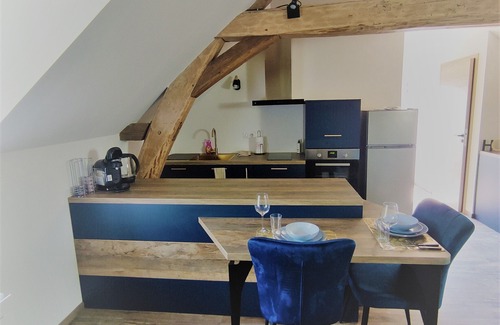 Saint-Jean-de-Vaux Apartment | Le Loft du Moulin Brochat avec espace jacuzzi commun