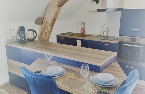Saint-Jean-de-Vaux Apartment | Le Loft du Moulin Brochat avec espace jacuzzi commun