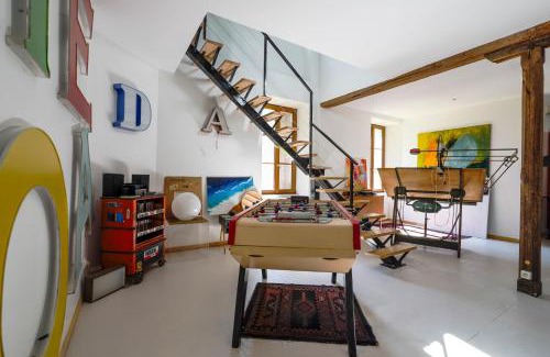 Labouheyre House | Le Loft - grand écran - piscine - baby foot -